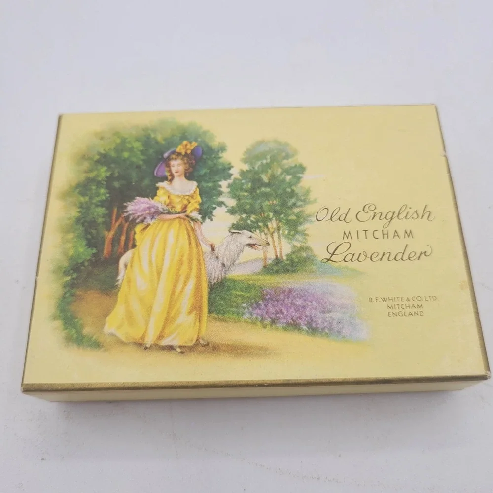 Vintage Mitcham‎ Lavender Bath Toilet Soap and Bath Cubes New In Box